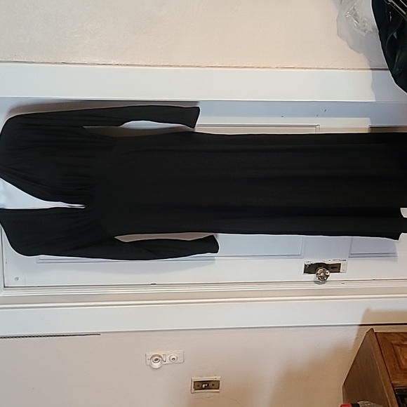 Newport News Dresses & Skirts - Newport News Body Con Shawl Collar LS Knit Maxi Dress XL NWOT